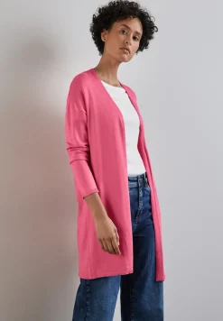 Long cardigan en maille fine