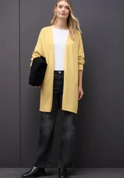 Long cardigan en maille fine
