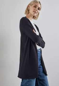 Long cardigan en maille fine