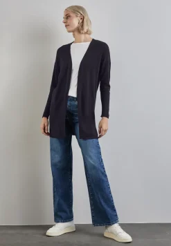 Long cardigan en maille fine