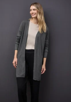 Long cardigan en maille fine