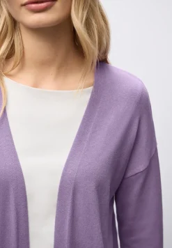 Long cardigan en maille fine