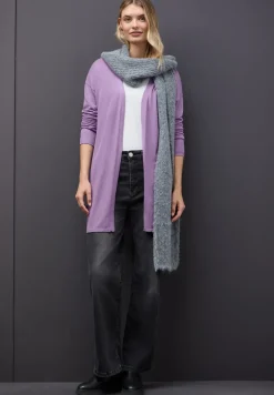 Long cardigan en maille fine