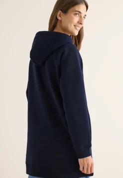 Long sweat à capuche