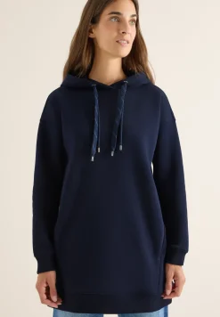 Long sweat à capuche