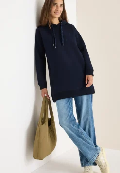 Long sweat à capuche