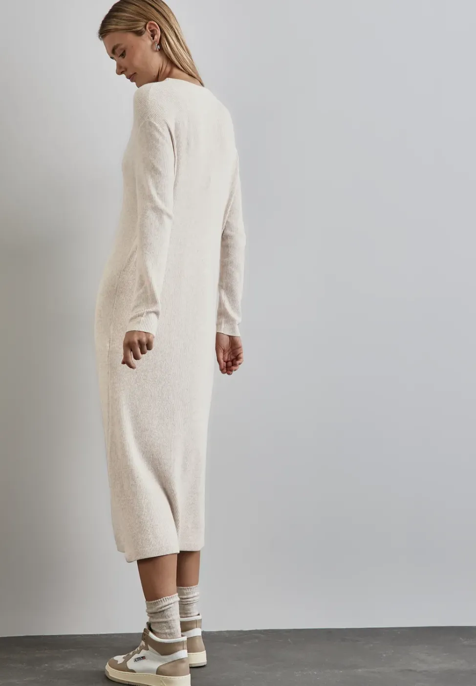 Longue robe en tricot