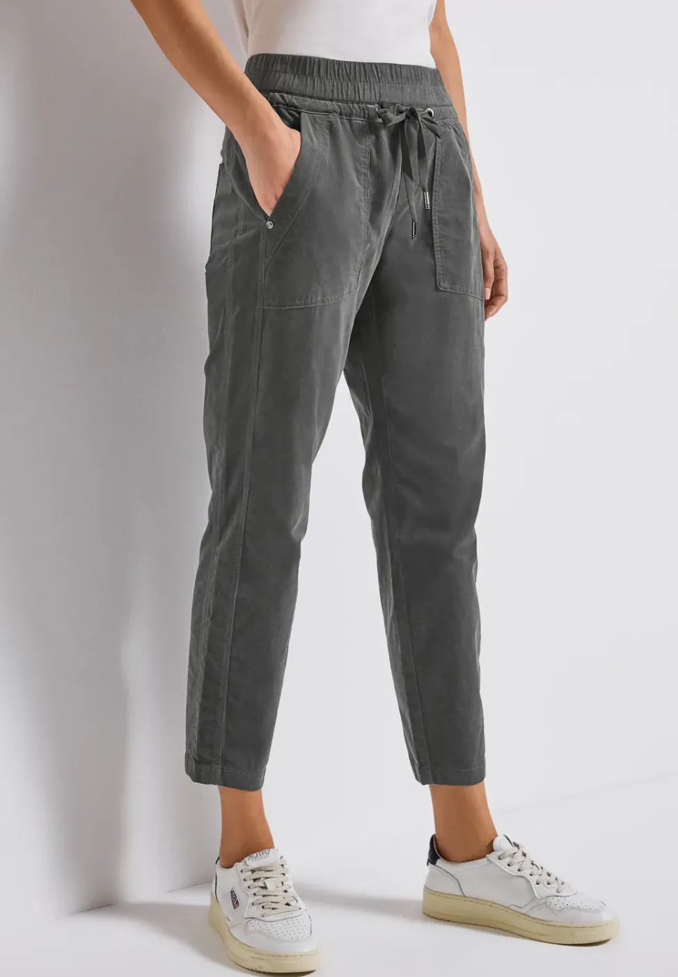 Loose Fit pantalon en velours côtelé