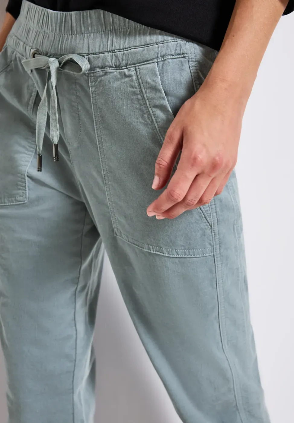 Loose Fit pantalon en velours côtelé