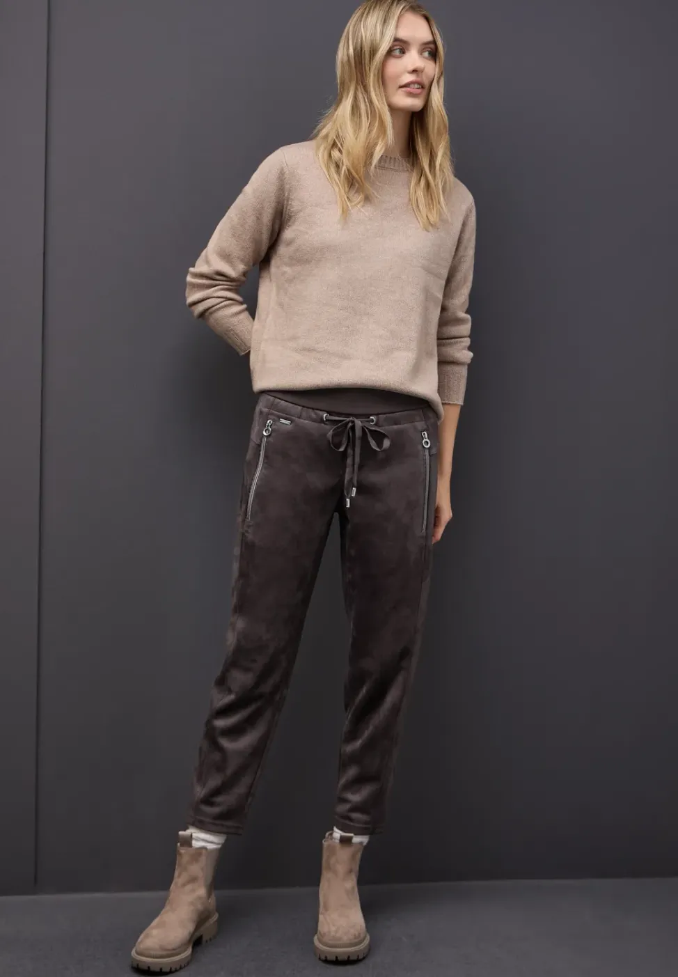Loose Fit pantalon en velours