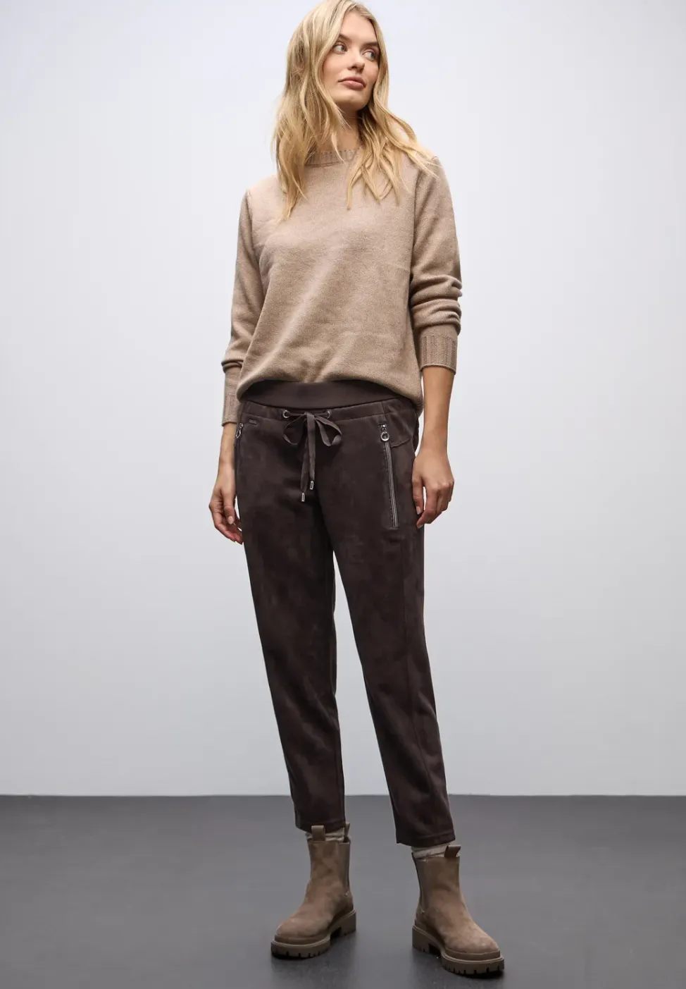 Loose Fit pantalon en velours