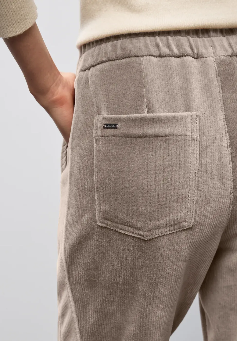 Loose Fit pantalon en velours côtelé
