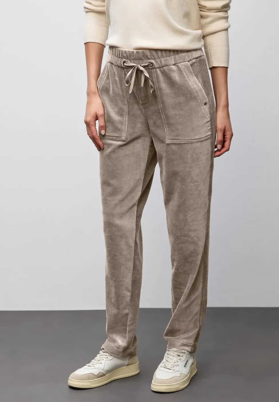 Loose Fit pantalon en velours côtelé