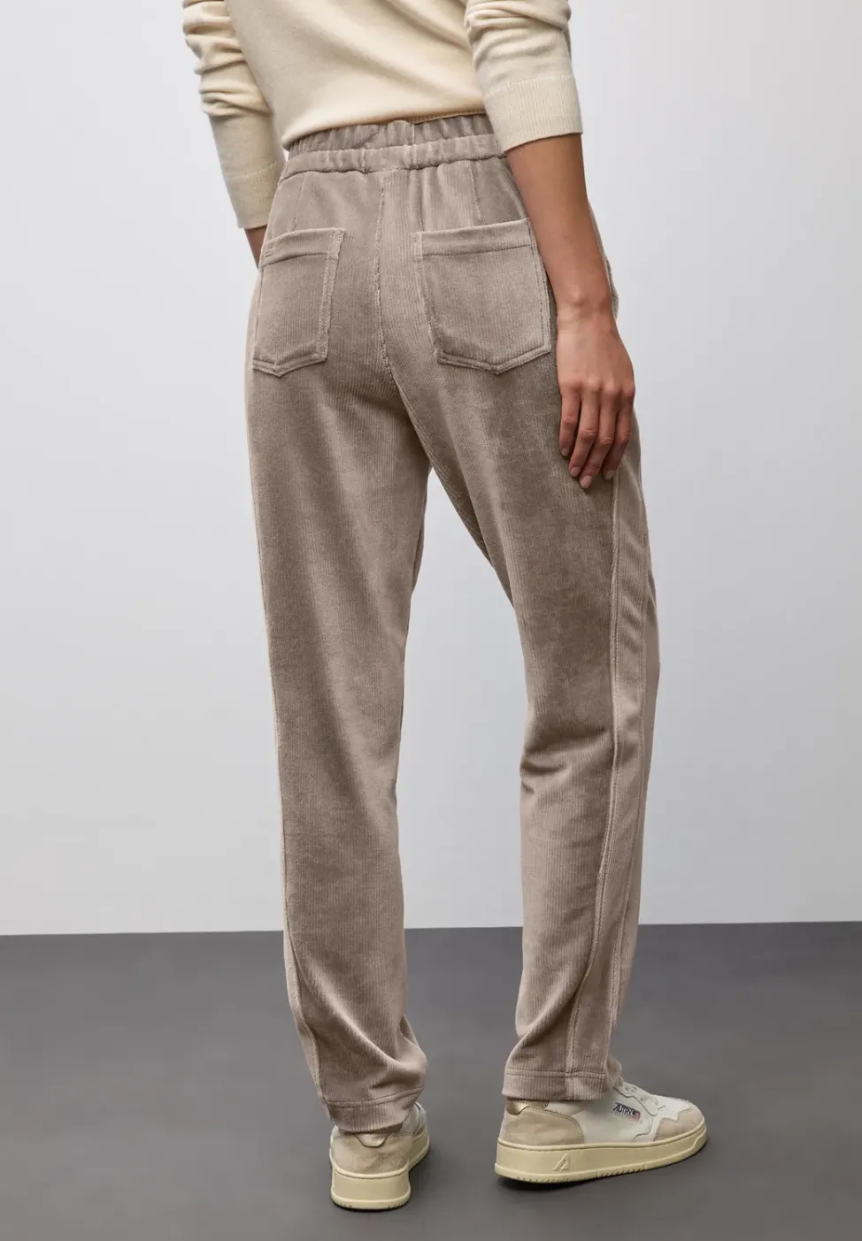 Loose Fit pantalon en velours côtelé