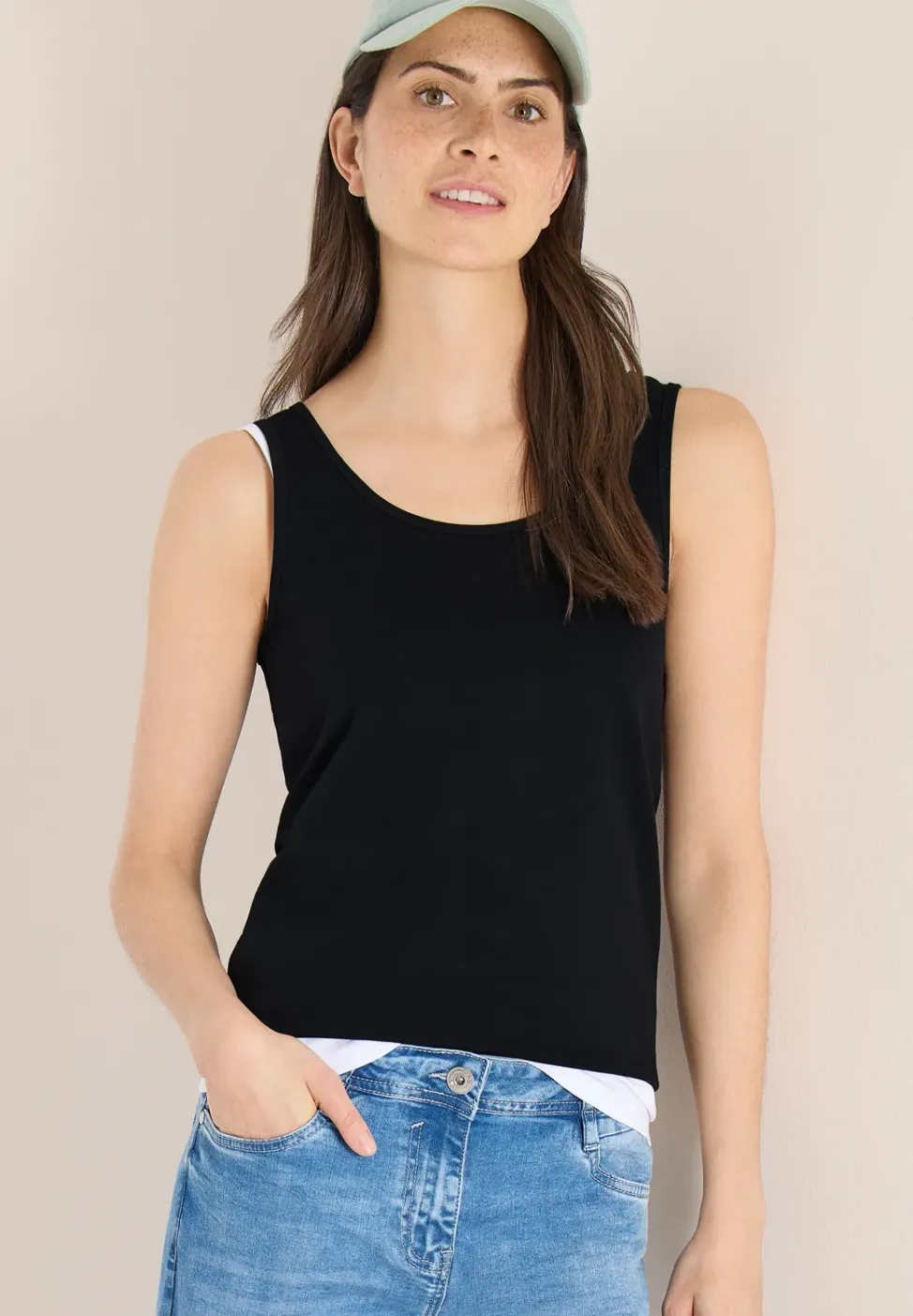 Lot de 2 tops à col rond