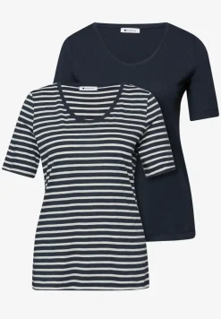 Lot de 2 T-shirts avec encolures arrondies en V
