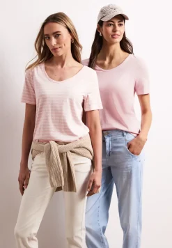 Lot de 2 T-shirts avec encolures arrondies en V