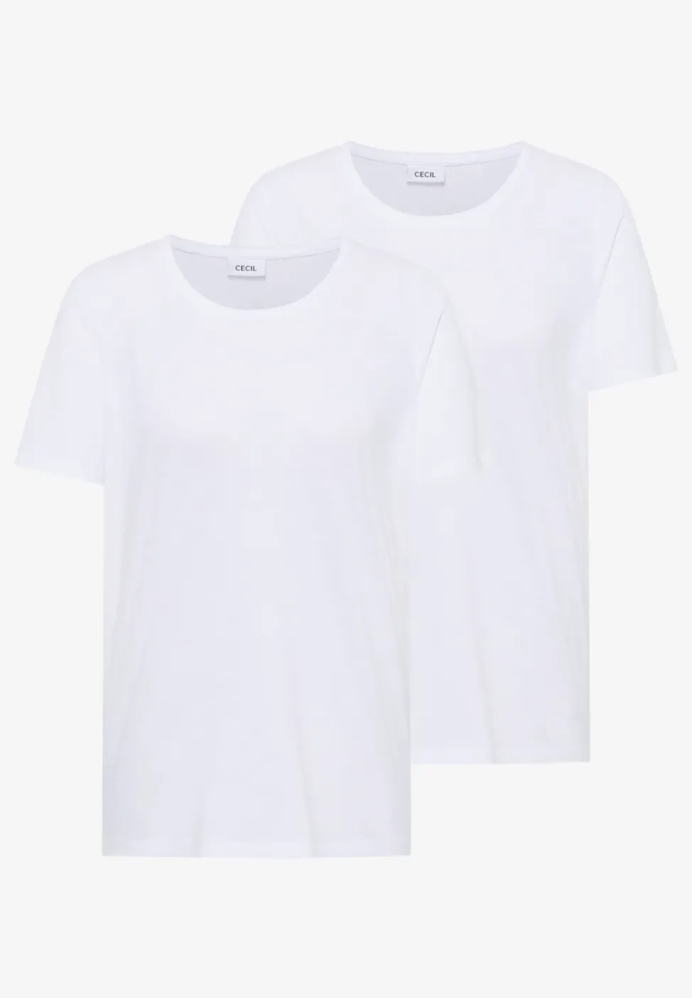 Lot de 2 T-shirts simples à col rond