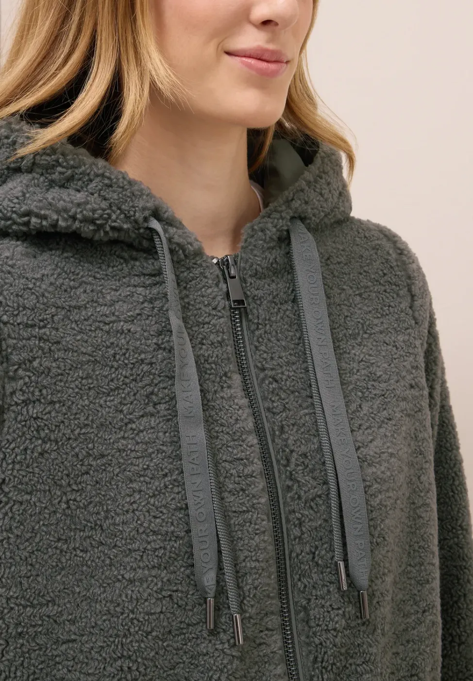 Manteau Teddy avec capuche