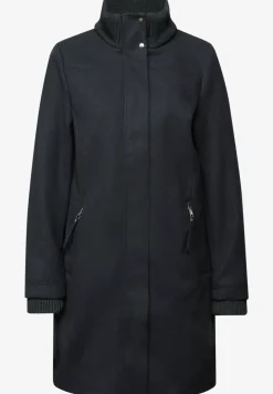 Manteau avec détails en tricot