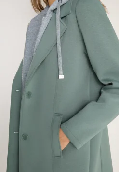 Manteau avec incrustation de sweat