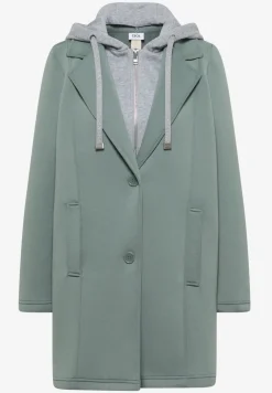 Manteau avec incrustation de sweat