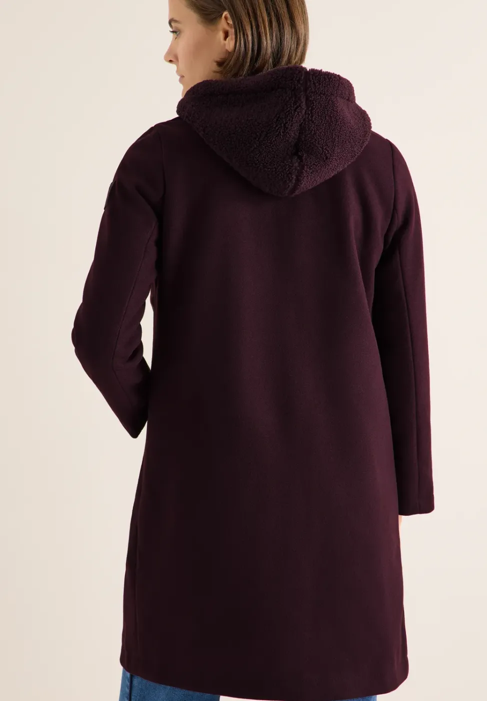 Manteau avec insert teddy