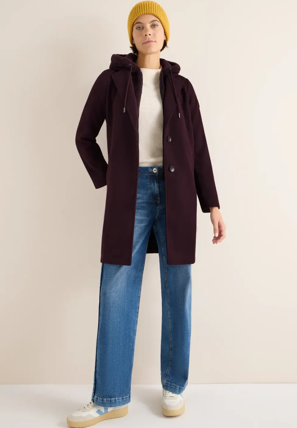 Manteau avec insert teddy