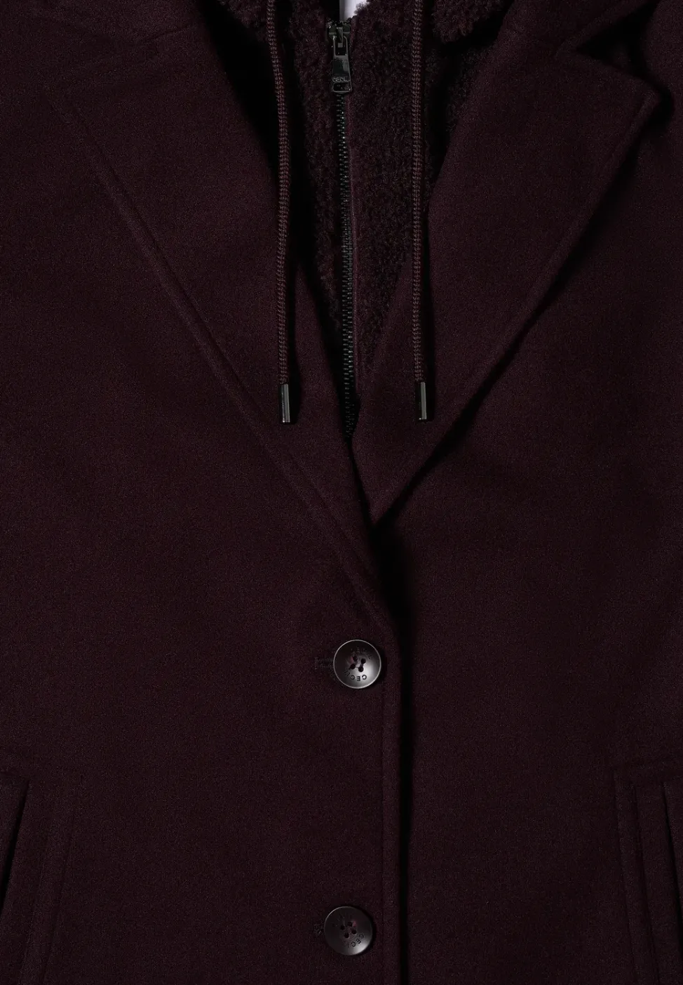Manteau avec insert teddy
