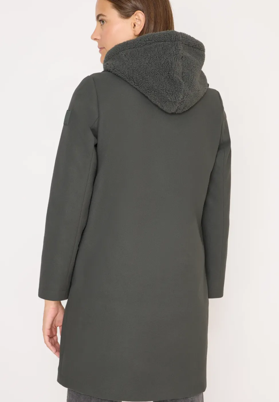 Manteau avec insert teddy