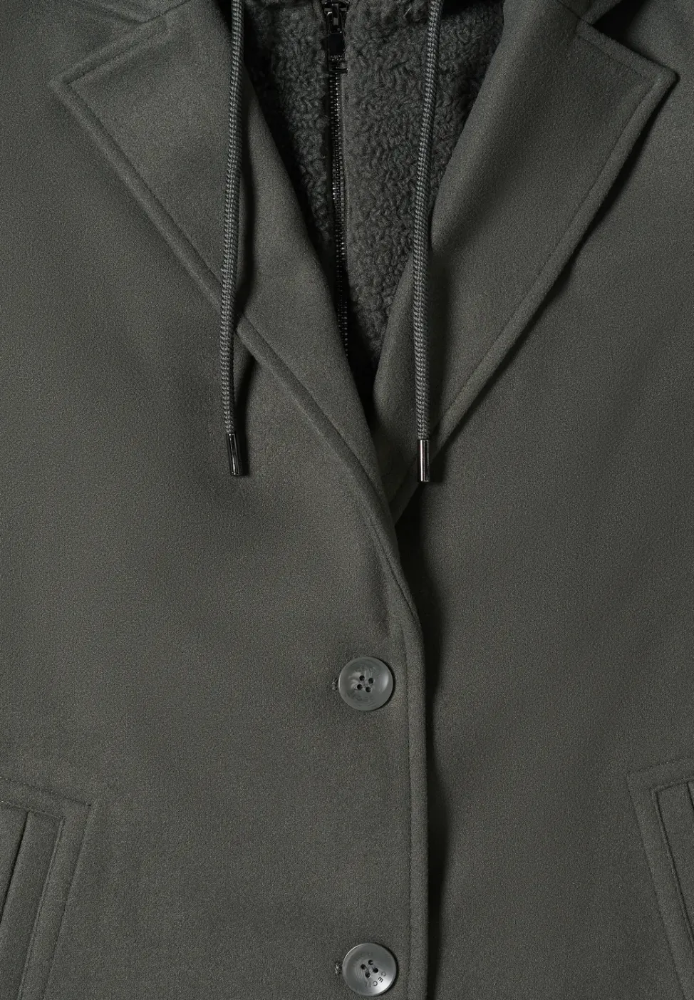 Manteau avec insert teddy
