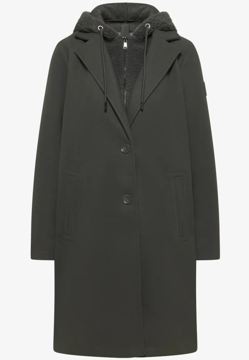 Manteau avec insert teddy