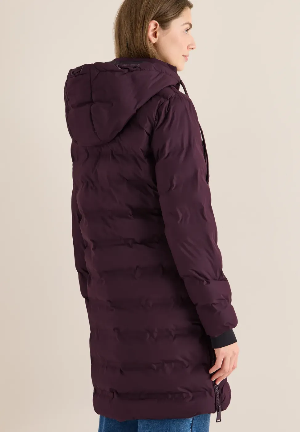 Manteau avec matelassage sans coutures