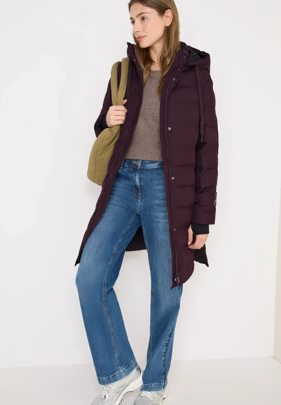 Manteau avec matelassage sans coutures
