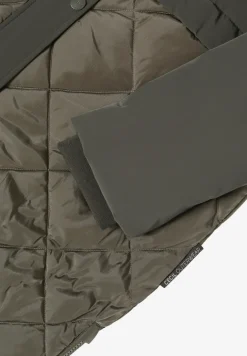Manteau avec mélange de structures