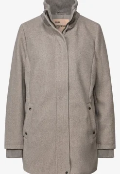 Manteau court avec détails en tricot