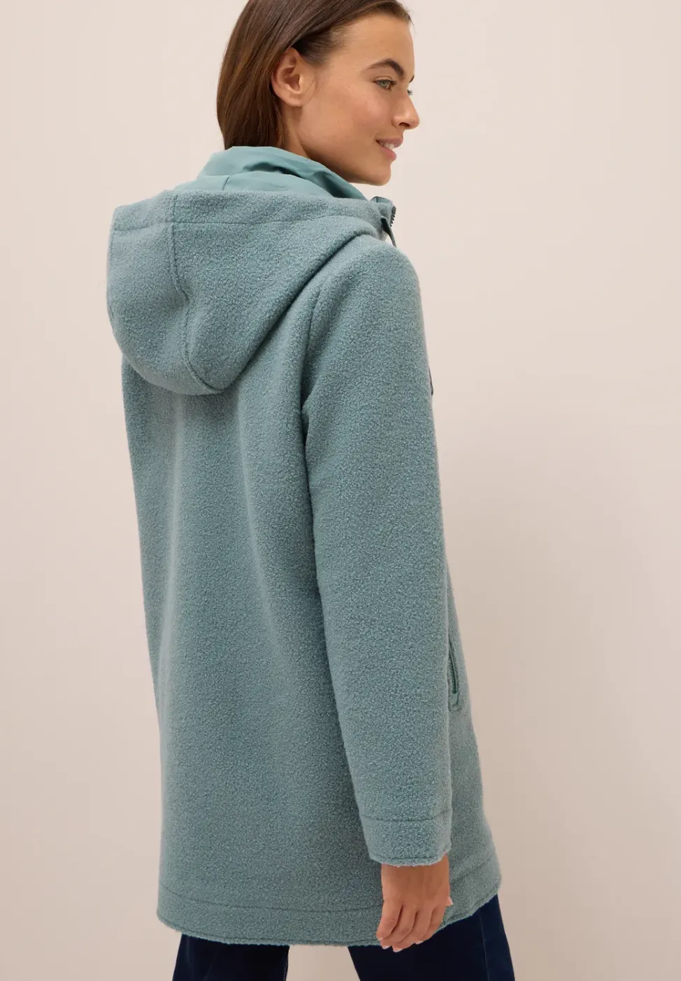 Manteau effet laine