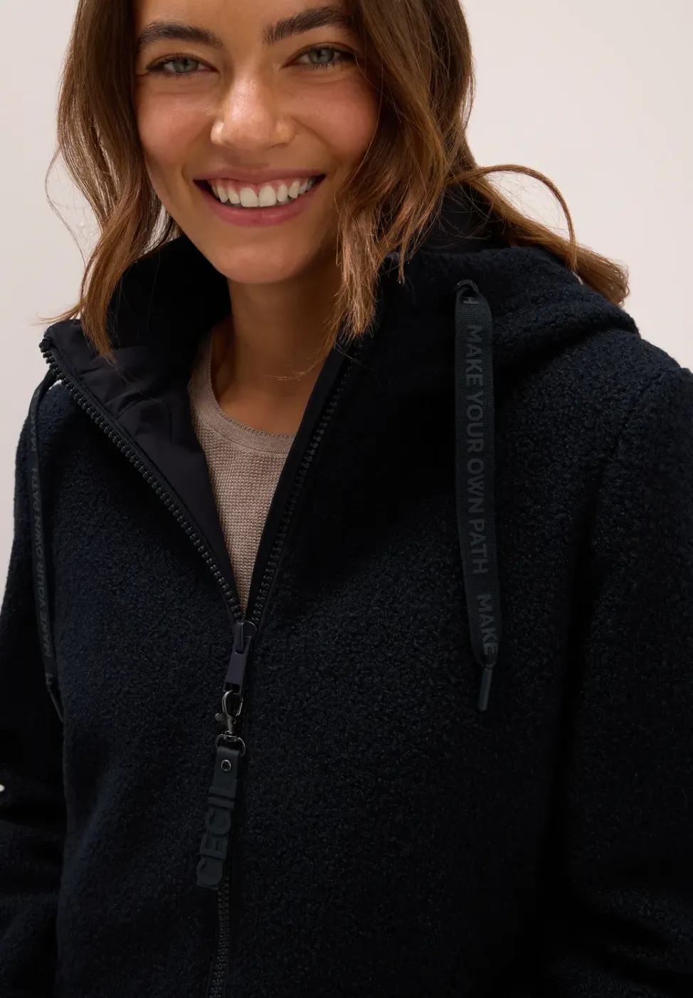 Manteau effet laine