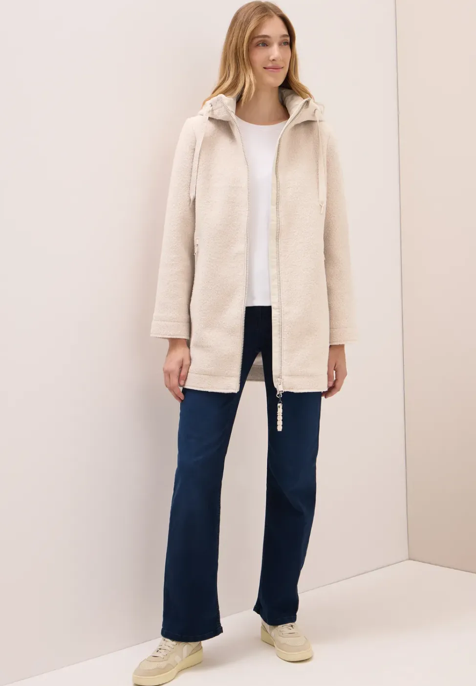 Manteau effet laine