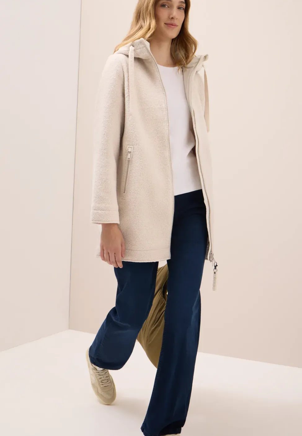 Manteau effet laine