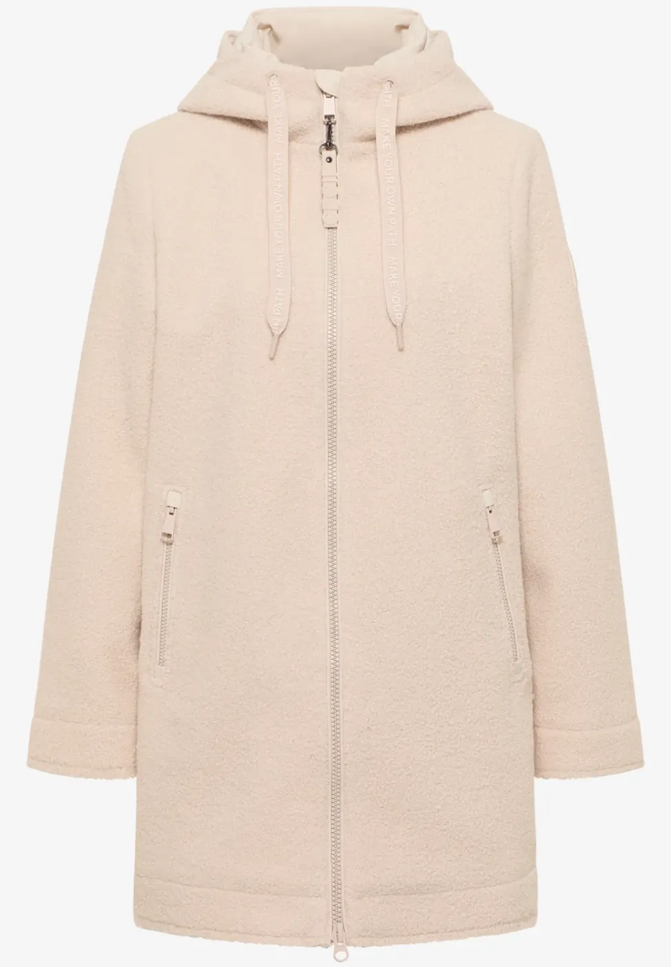 Manteau effet laine