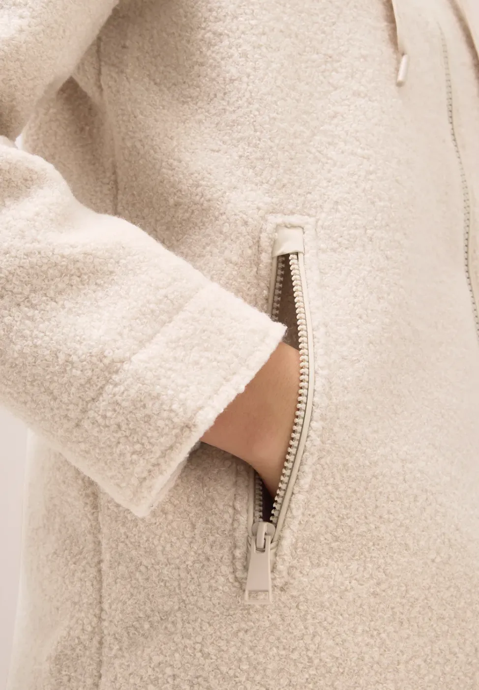 Manteau effet laine