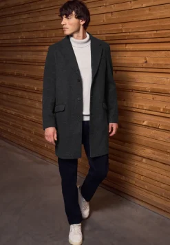 Manteau en optique laine