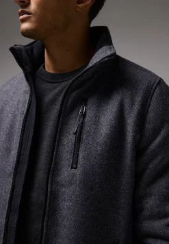 Manteau en optique laine
