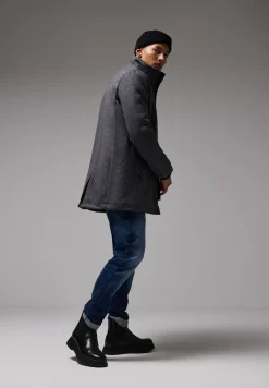 Manteau en optique laine