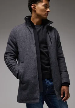 Manteau en optique laine