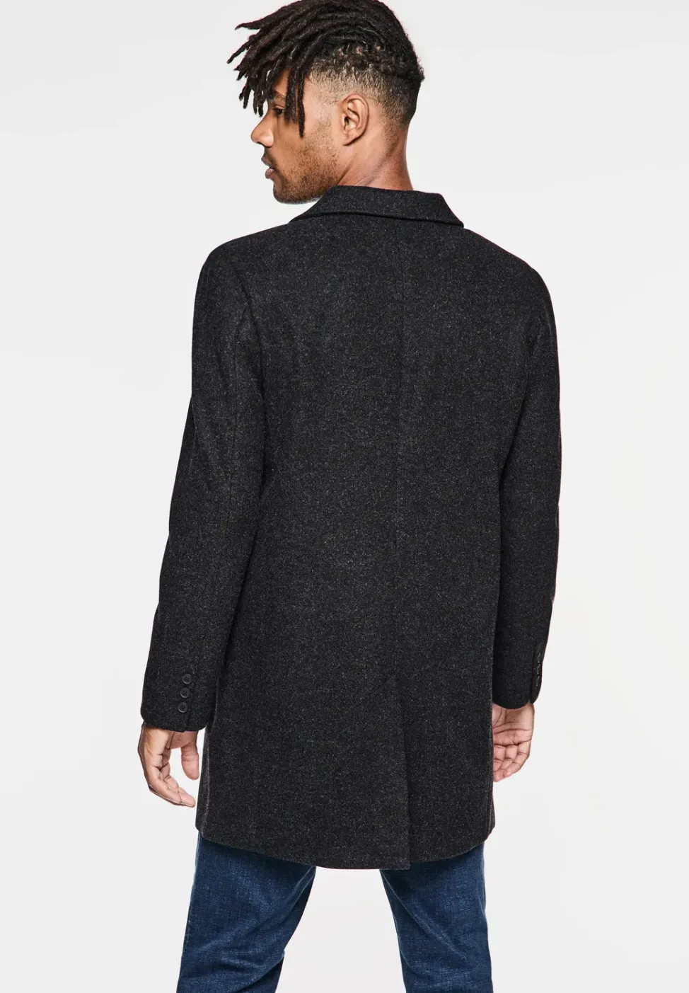 Manteau en optique laine