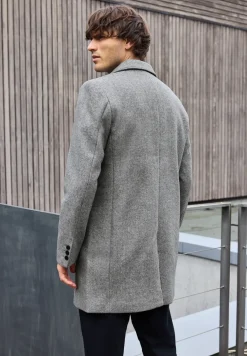 Manteau en optique laine