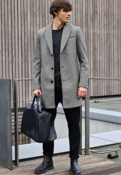 Manteau en optique laine