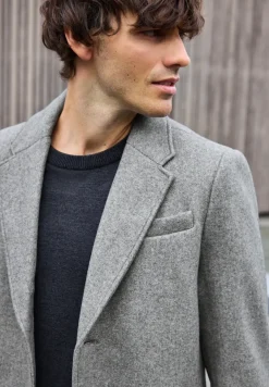 Manteau en optique laine